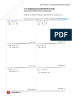 Simultaneos Linear Equation (Substitution Method) PDF