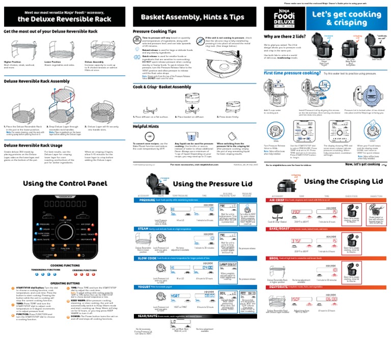 Ninja Foodi Deluxe Fd400 PDF Pressure Cooking Cookware And Bakeware