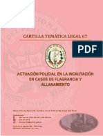 Dirección de Asesoría Jurídica de la Policía Nacional del Perú: Actuación policial en la incautación en casos de flagrancia y allanamiento