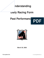 Understanding Daily Racing Form Past Performances: March 29, 2008