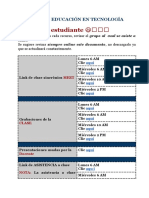 Acceso Clase Educación en Tecnología