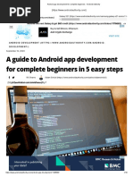 Android App Development For Complete Beginners
