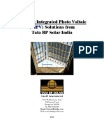 Building Integrated Photo Voltaic Solutions From Tata BP Solar India