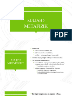 Kuliah 5 - Metafizik