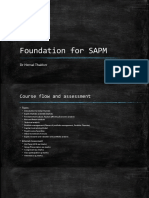 Foundation For SAPM: DR Hemal Thakker