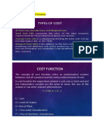 Cost Function & It's Determinants