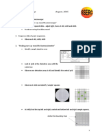 Counting Cells Workshop August, 2015: Notice The Boundary Lines