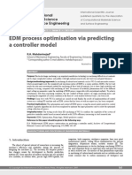 EDM Process Optimisation Via Predicting A Controller Model: Computational Materials Science and Surface Engineering