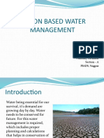 Region Based Water Management