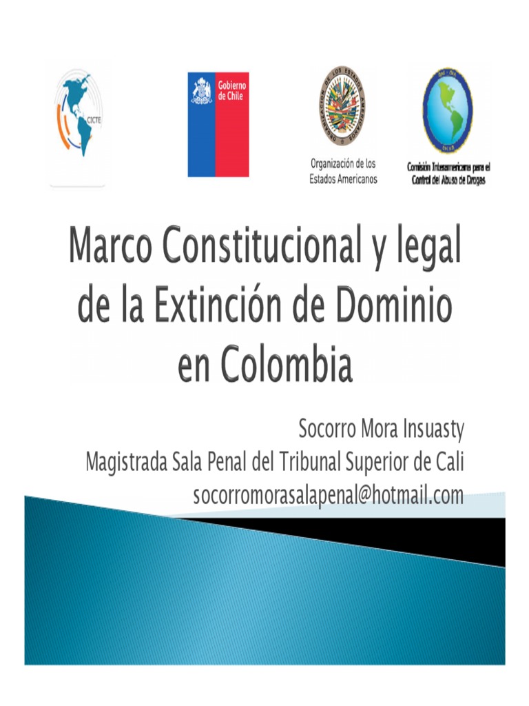 Extinción de Dominio en Colombia | PDF | Propiedad | Dominio eminente