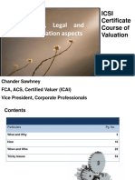 Due Diligence, Legal and Regulatory Valuation Aspects: Icsi Certificate Course of Valuation