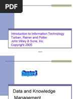 Introduction To Information Technology Turban, Rainer and Potter John Wiley & Sons, Inc