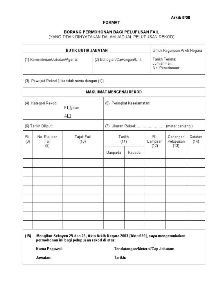 Borang arkib pdf