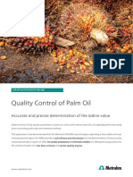 Quality Control of Palm Oil: Accurate and Precise Determination of The Iodine Value