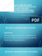 Health Care Delivery Concerns, National Health and