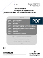 Guide Condensé Rosemount Série 8732 8700 Système de Débitmètre Électromagnétique Rosemount Transmetteur Et Tube de Mesure FR FR 75256