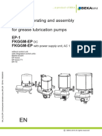 Original Operating and Assembly Manual For Grease Lubrication Pumps