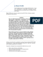 Ultra Low Sulfur Diesel (ULSD) : Notice