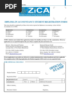 Diploma in Accountancy Student Registration Form: For Official Use Only