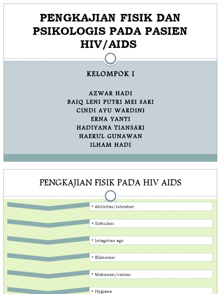 Laporan Evaluasi Psikofisik Pasien HIV/AIDS | PDF