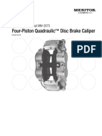 Four-Piston Quadraulic Disc Brake Caliper: Maintenance Manual MM-2075