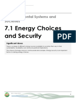 7.1 Energy Choices and Security: IB Environmental Systems and Societies