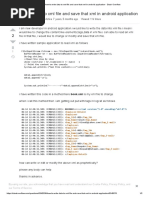 How To Write Data To XML File and Save That XML in Android Application - Stack Overflow