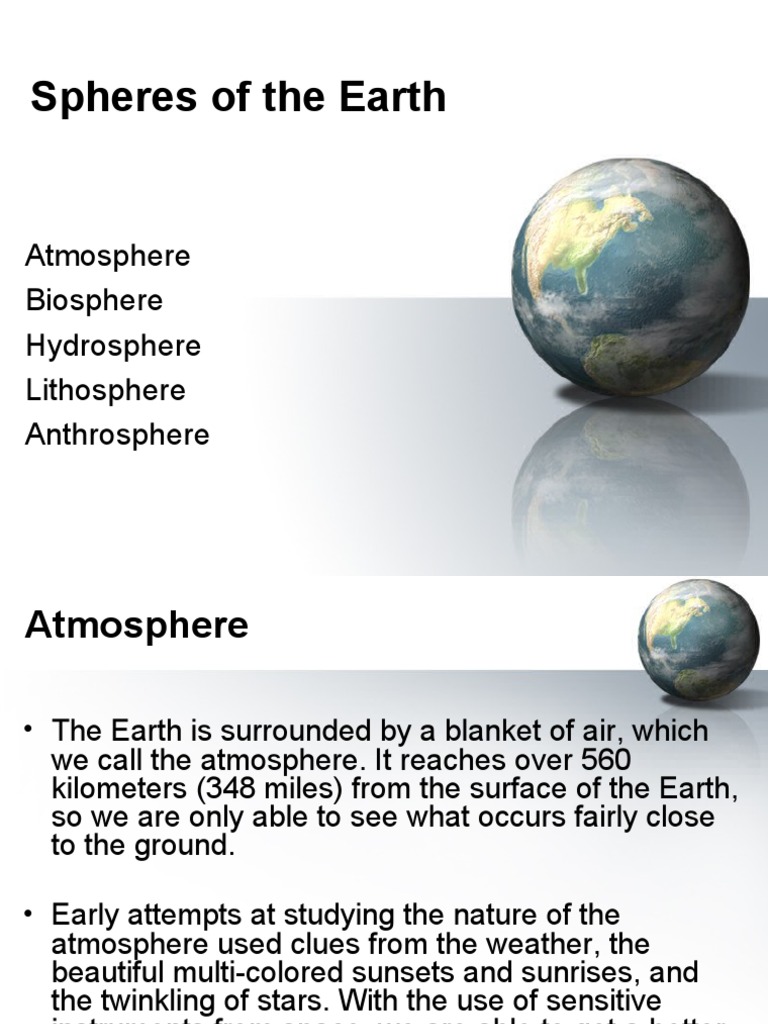 Earth’s Spheres: Interactions Explained | PDF | Atmosphere | Earth