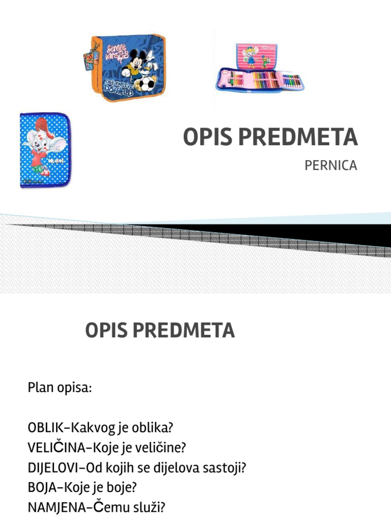 OPIS PREDMETA-pernica | PDF