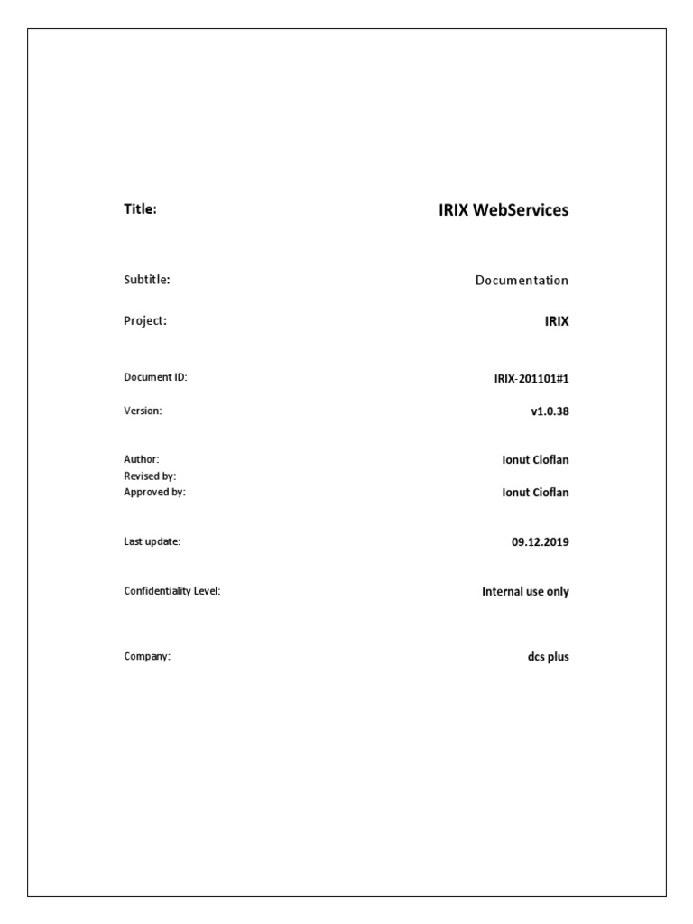 AccentTravel-IRIX WS Documentation 1.0.38 PDF | PDF | Web Service ...