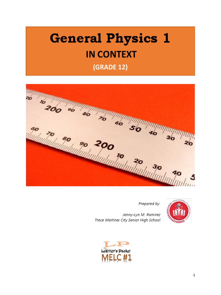 GP1 Learners Packet WK 1 J. Ramirez | PDF | International System Of ...