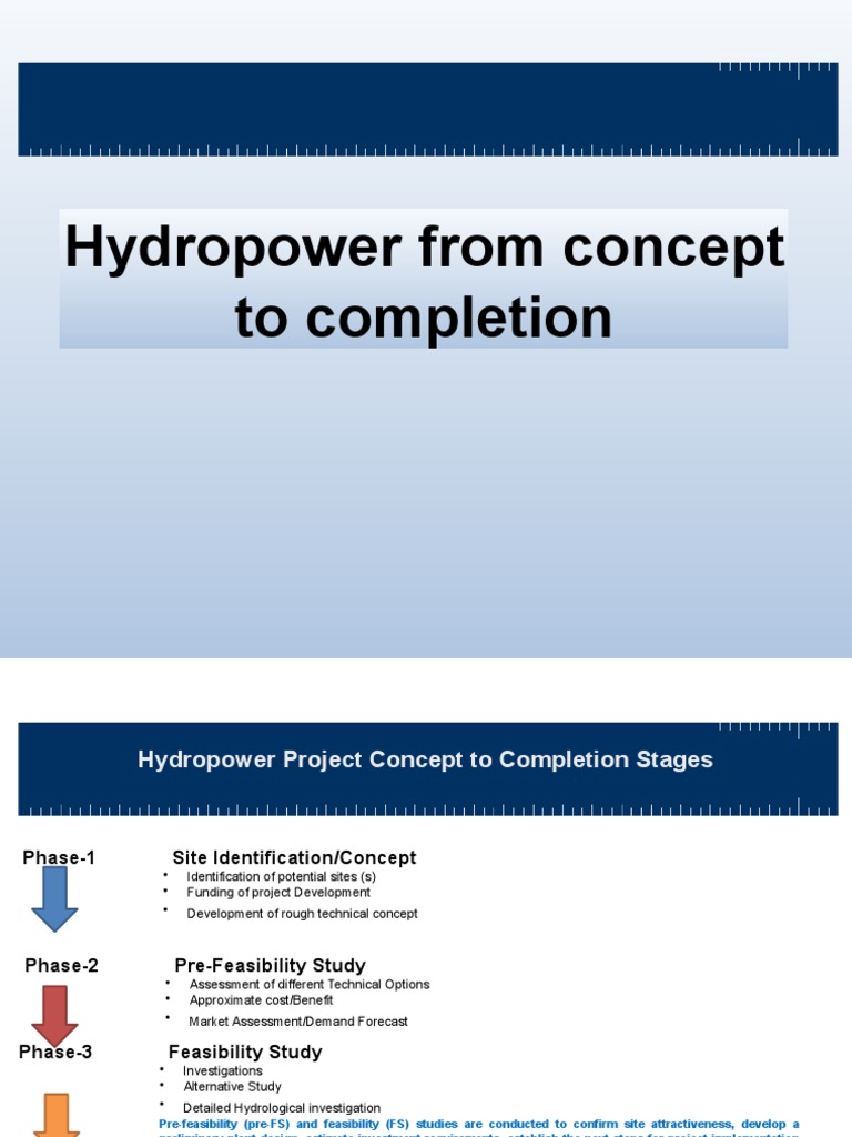 Hydropower From Concept To Completion | PDF | Spillway | Hydroelectricity