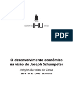 O desenvolvimento econômico na visão de Schumpeter