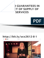 Implied Guarantees of Supply of Services