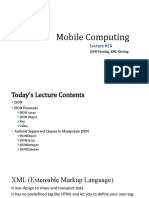 Lecture 10, XML, JSON Parsing