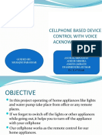 Cellphone Based Device Control