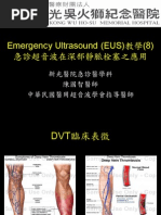 Emergency Ultrasound教學 (8) 急診超音波在深部靜脈栓塞之應用