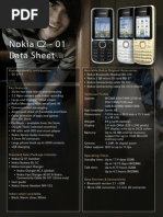 Nokia C2-01 Data Sheet