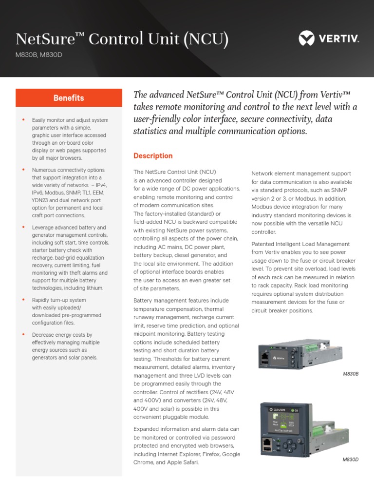 Netsure Control Unit Ncu Data Sheet PDF Computer Network I Pv6