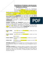 Documento de Transferencia de Posesion y Mejoras de Un Lote de Terreno Ubicado en La Juridiccion de La Comunidad Campesina de Huancas