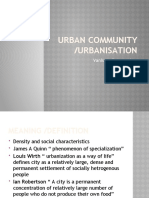 Urban Community /urbanisation: Vanisree Ramanathan