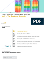 Unit 1: The Business Scenario: Week 2: Developing A Read-Only List Report App