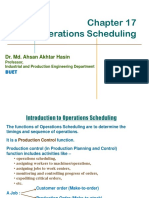 Operations Scheduling: Dr. Md. Ahsan Akhtar Hasin