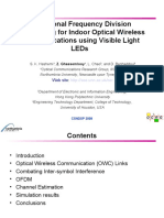 Orthogonal Frequency Division Multiplexing For Indoor Optical Wireless Communications Using Visible Light Leds