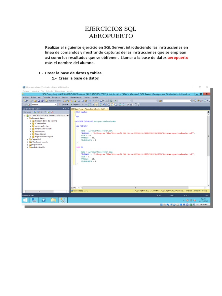 Ejercicios Prácticos de SQL en Aeropuerto | PDF | Avión | Madrid