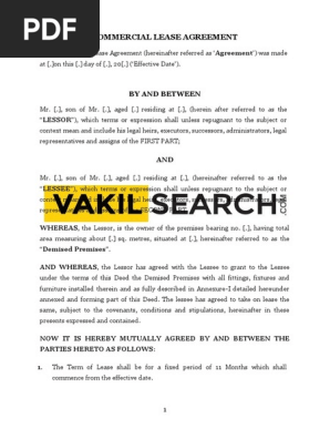Commercial Lease Agreement