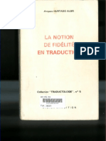 La Notion de Fidelite en Traduction Amparo Hurtado PDF