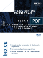 Tema 4. La Función Directiva y La Dirección de Personas