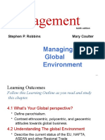 Management: Managing in A Global Environment