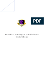 Emulation Planning For Purple Teams